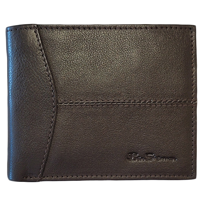 Ben Sherman Cooke Bill Fold Leather Wallets Brown | LMVEN-2450