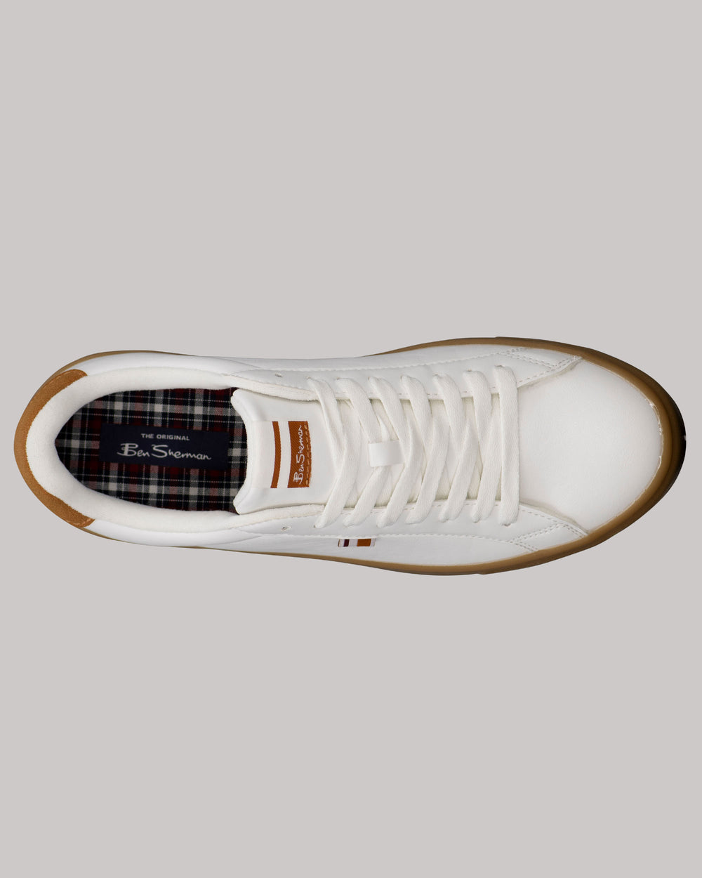 Ben Sherman Crowley Sneakers White / Brown | KAZWC-9376