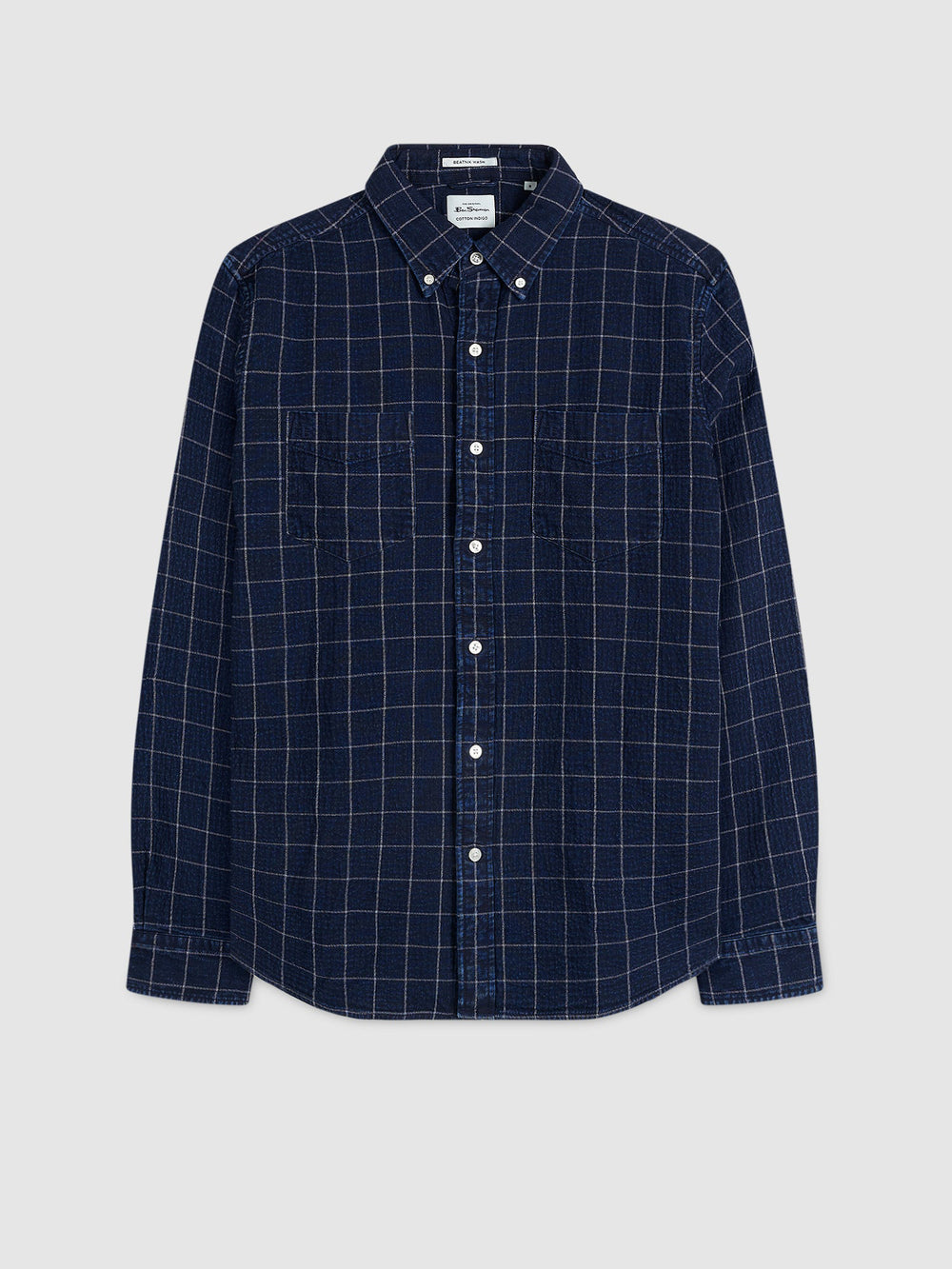 Ben Sherman Dalston Blues Beatnik Shirts Indigo | WQILJ-5842