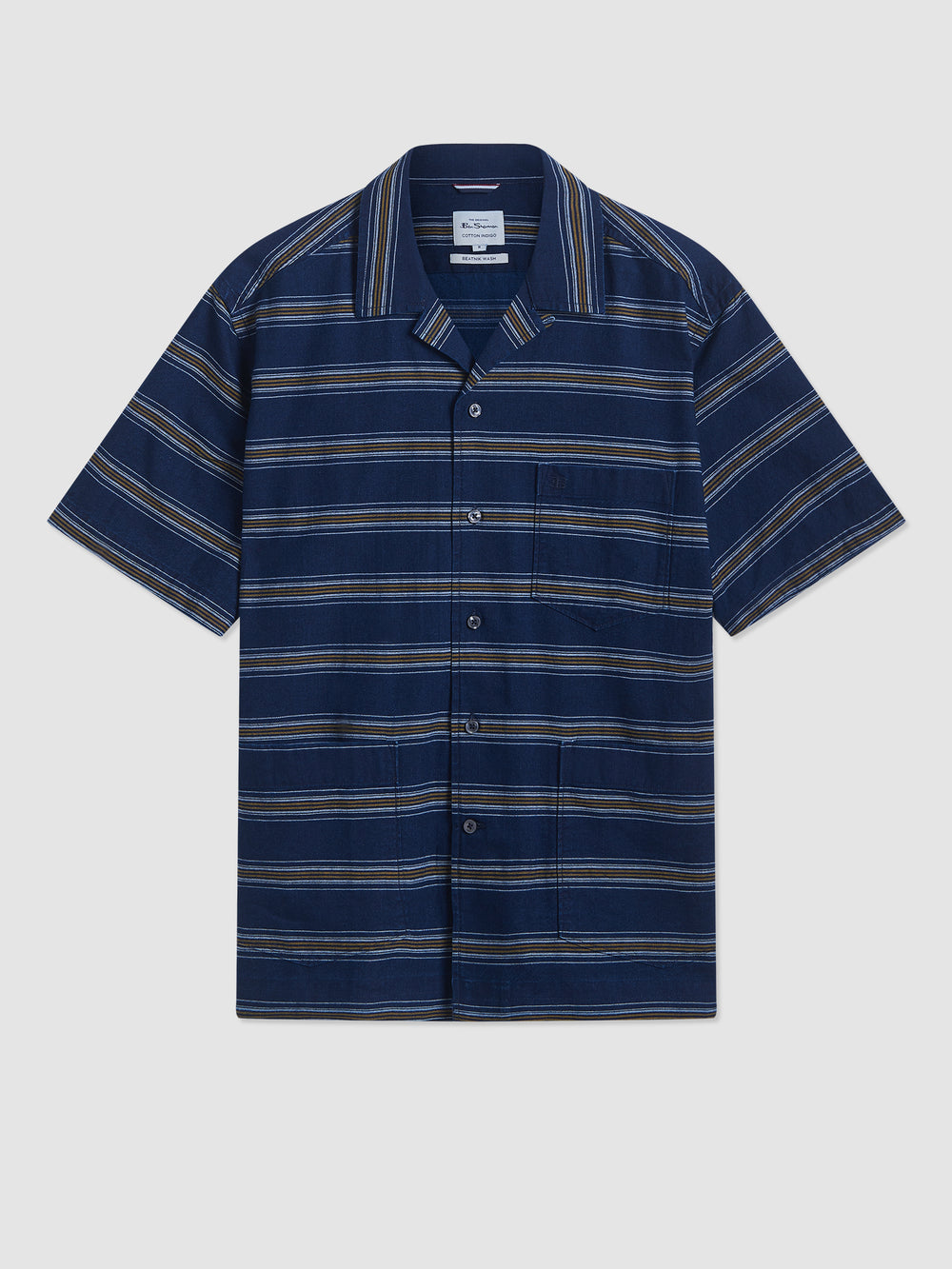 Ben Sherman Dalston Blues Lightweight Stripe Shirts Indigo | LHTIJ-0971