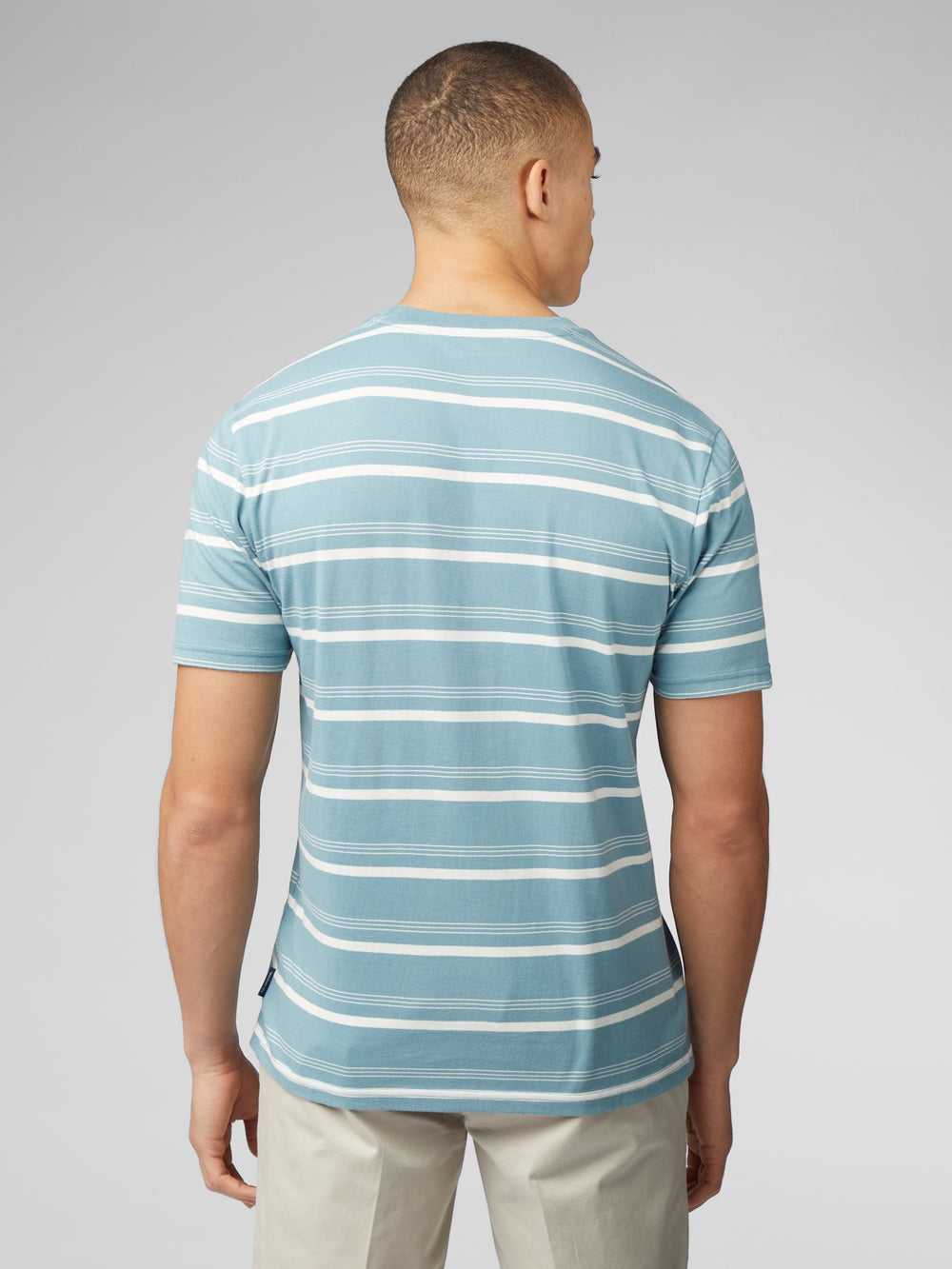 Ben Sherman Fine Stripe T-Shirt Blue | DIFZX-9561