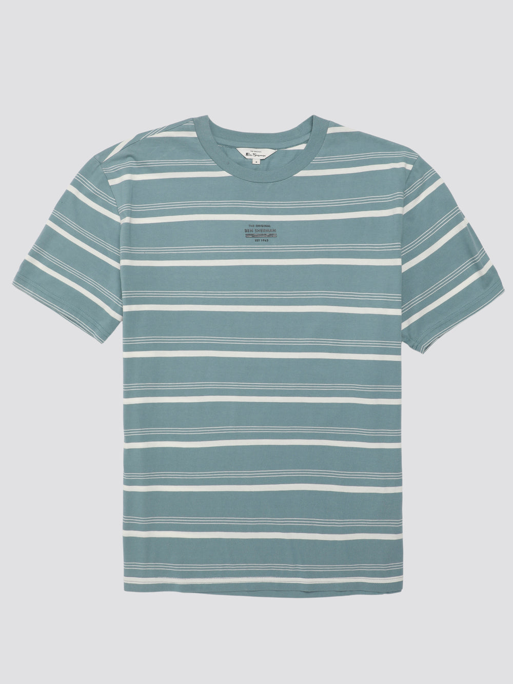 Ben Sherman Fine Stripe T-Shirt Blue | DIFZX-9561