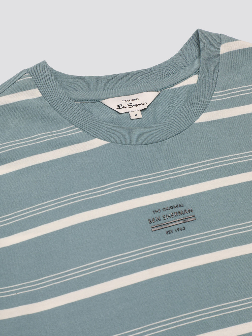 Ben Sherman Fine Stripe T-Shirt Blue | DIFZX-9561