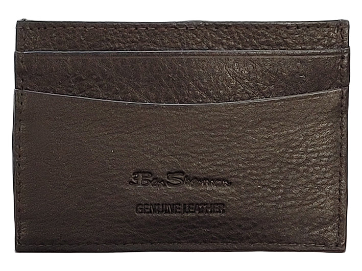 Ben Sherman Koki Leather Card Holder Wallets Brown | DROYW-7219