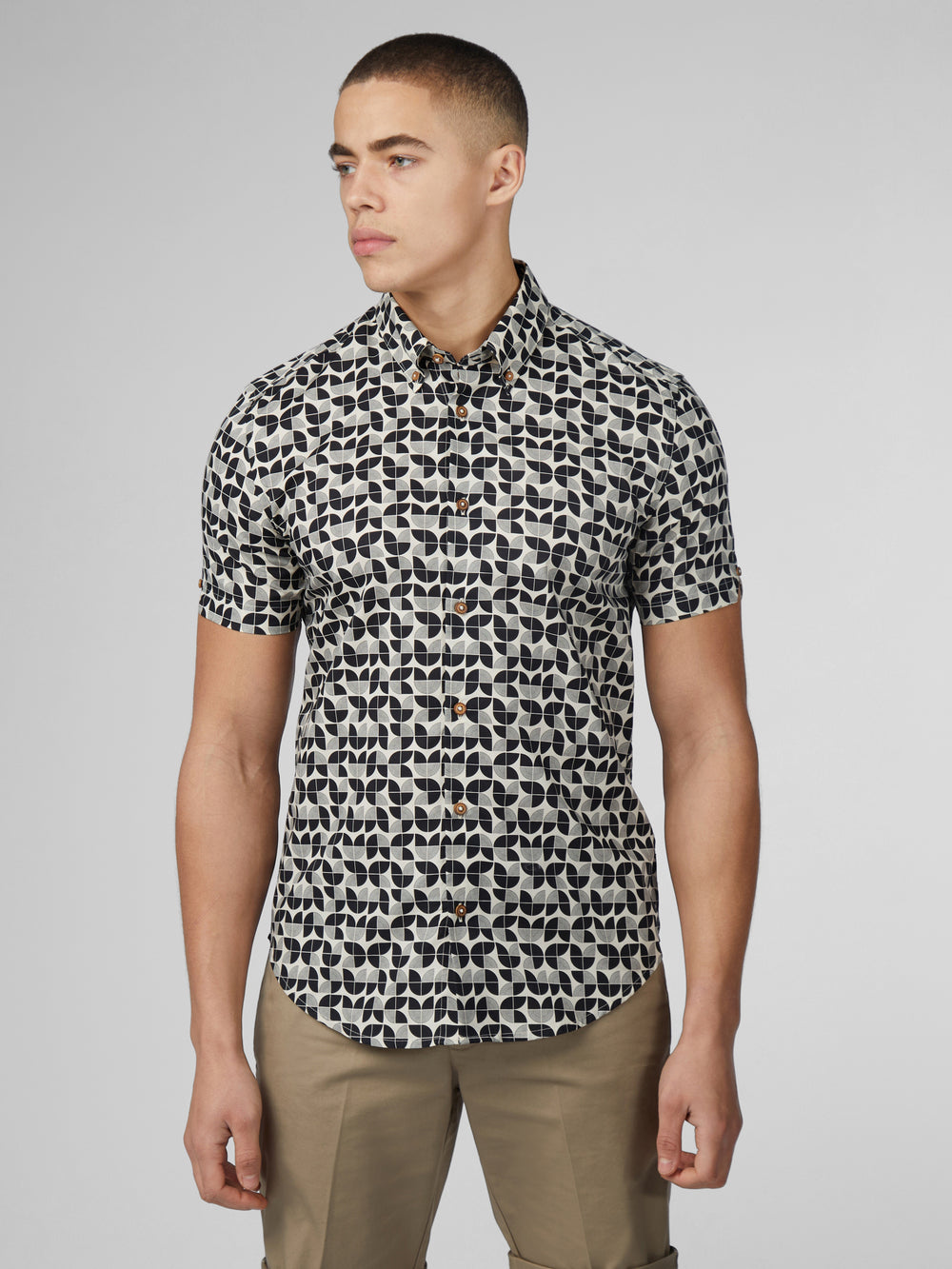 Ben Sherman Linear Shirts Black | EFUPN-7605