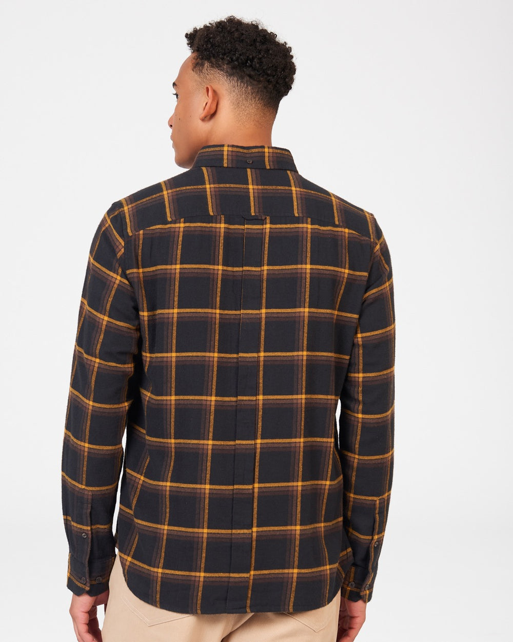 Ben Sherman Oversized Brushed Check Shirts Black | OLHTS-0849