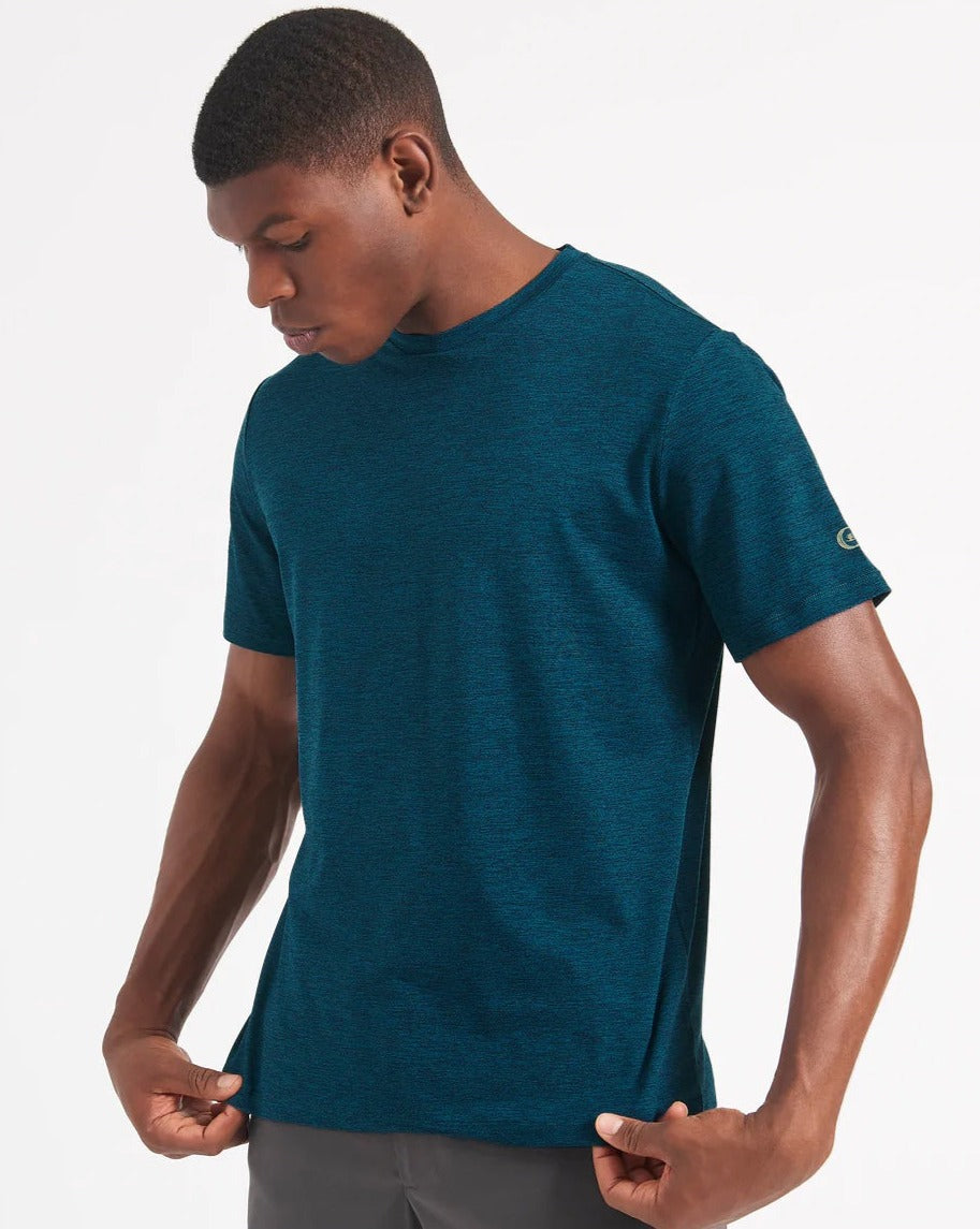 Ben Sherman Performance Stretch Marl Heather T-Shirt Navy | DBKRH-9057