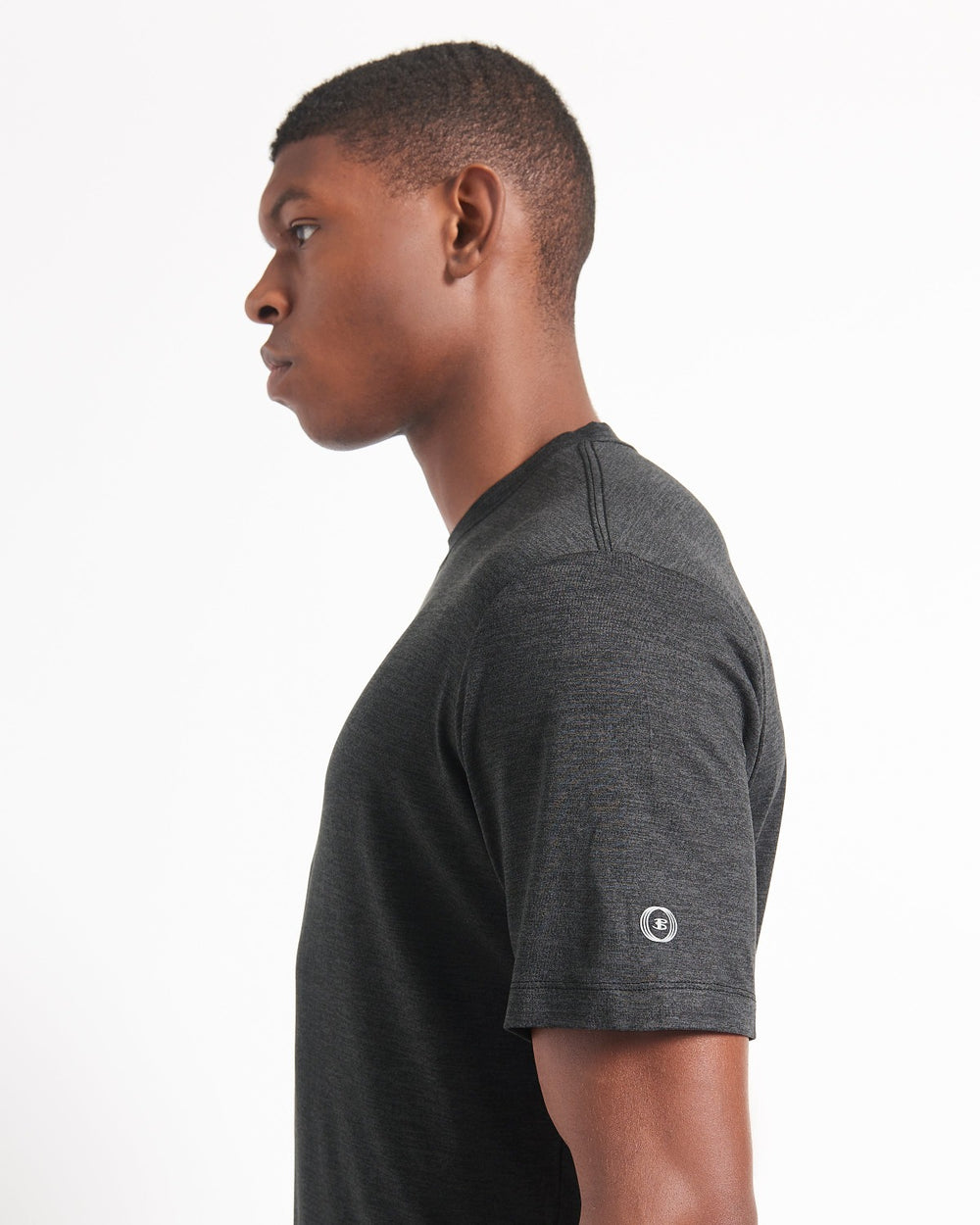 Ben Sherman Performance Stretch Marl T-Shirt Black | WTNJF-3504