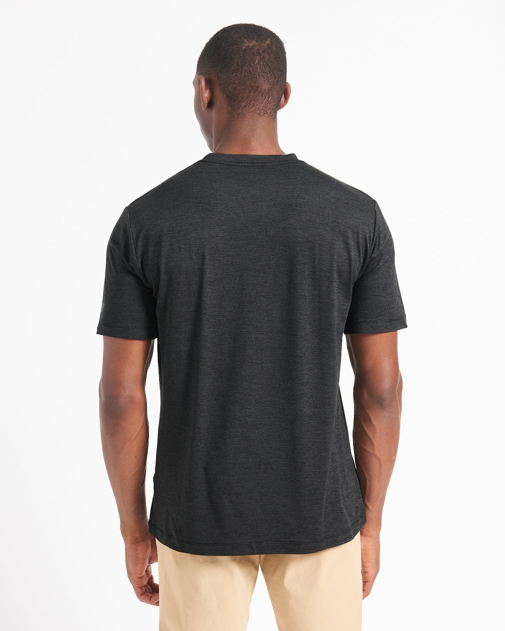 Ben Sherman Performance Stretch Marl T-Shirt Black | WTNJF-3504