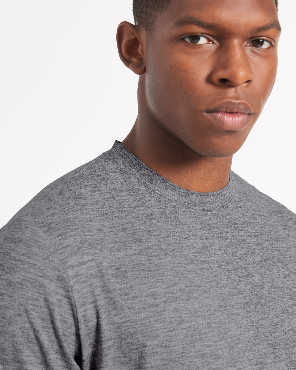 Ben Sherman Performance Stretch Marl T-Shirt Grey | IJCQV-9504