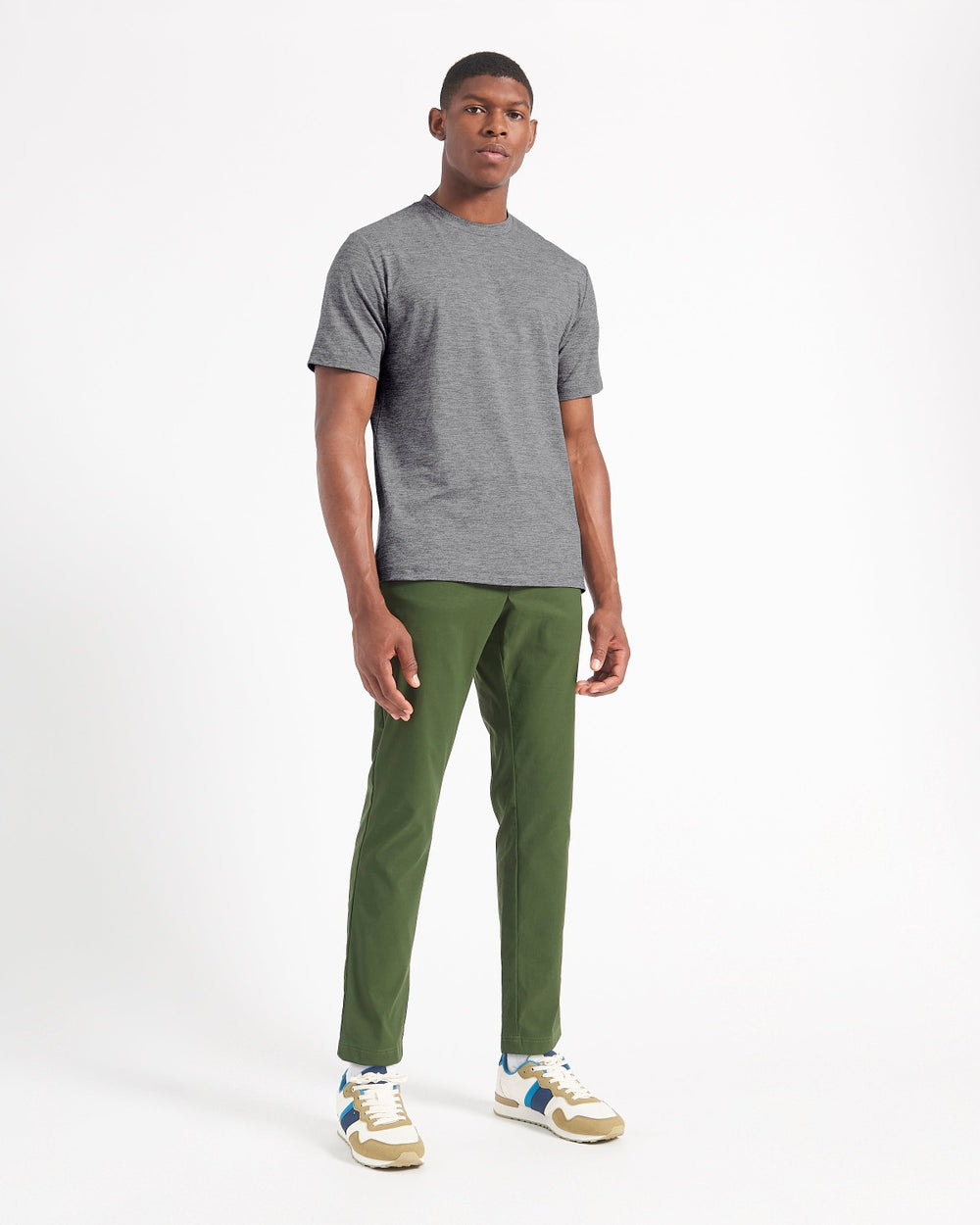 Ben Sherman Performance Stretch Marl T-Shirt Grey | IJCQV-9504