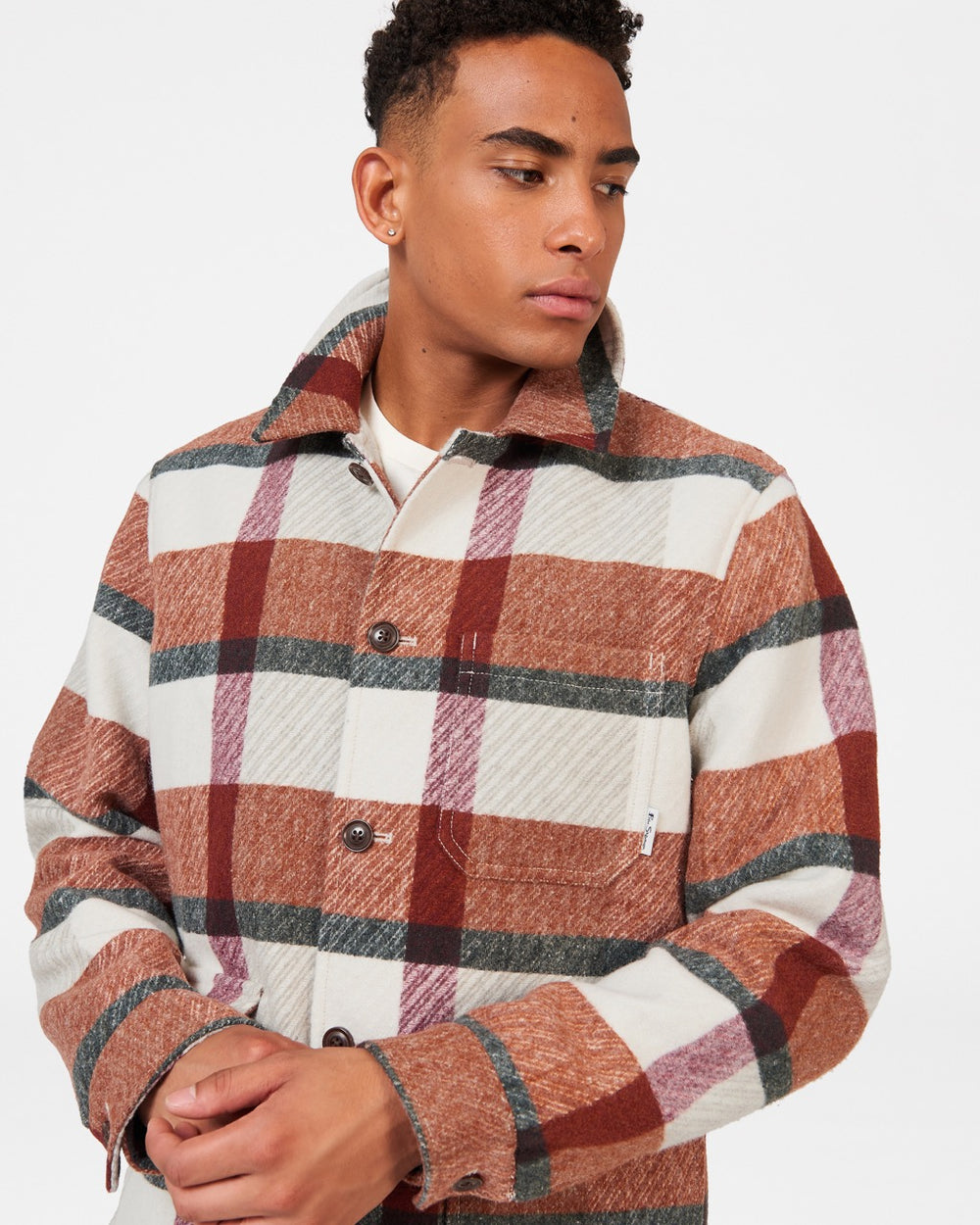 Ben Sherman Plaid Jackets Orange | OSKNT-8297