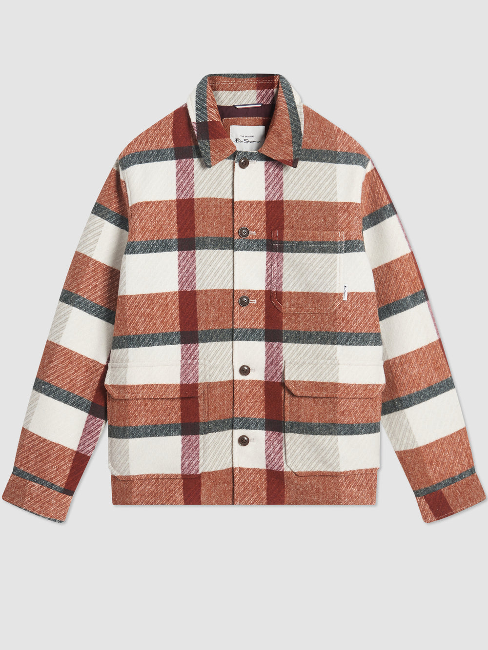 Ben Sherman Plaid Jackets Orange | OSKNT-8297