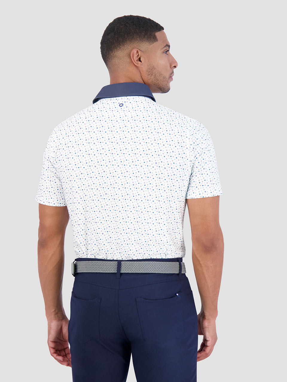 Ben Sherman Polka Dots Tech Jersey Sports Fit Polo Shirts White | SFIMQ-4290