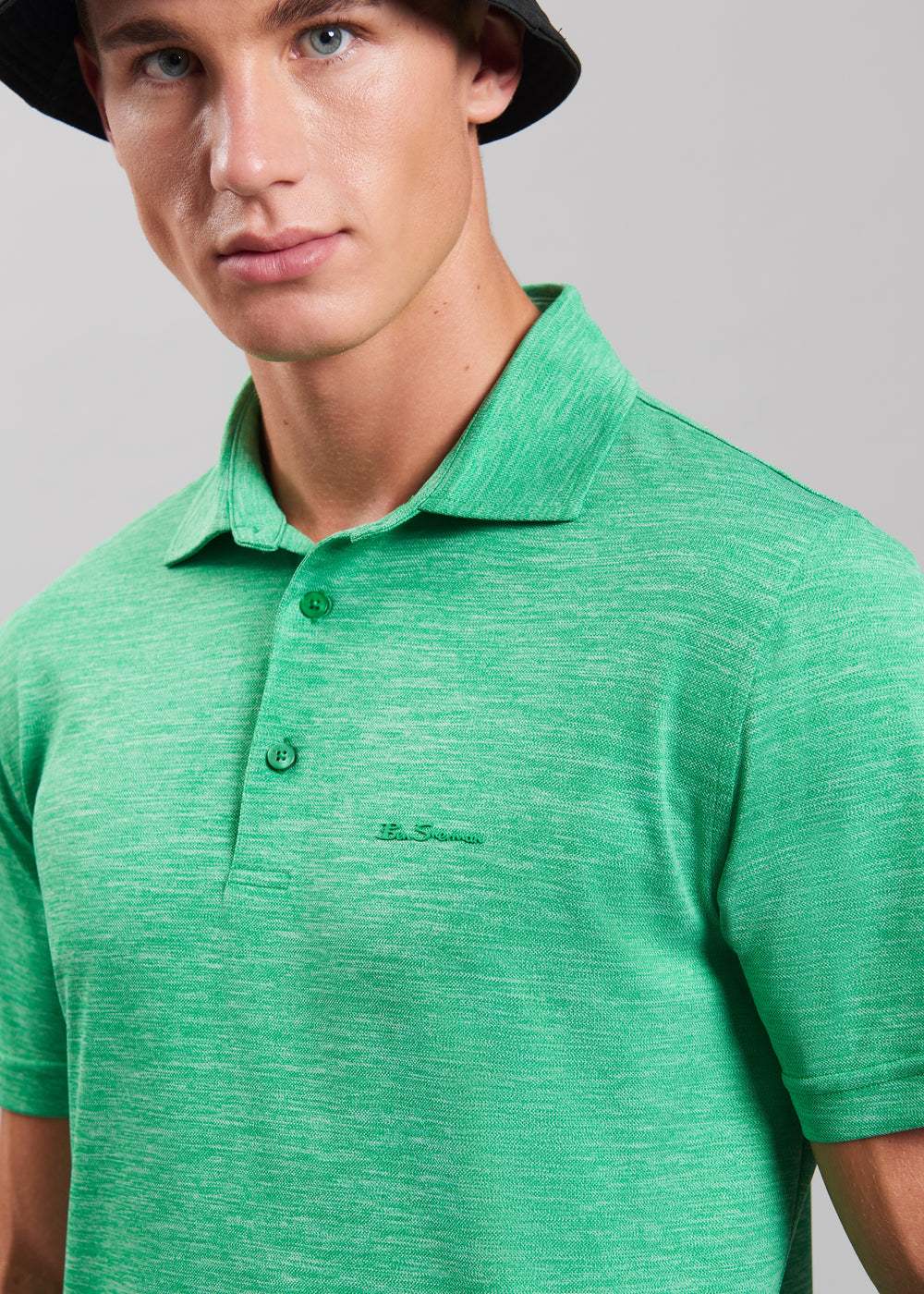 Ben Sherman Short Sleeve Polo Shirts Green | FTZBY-6593