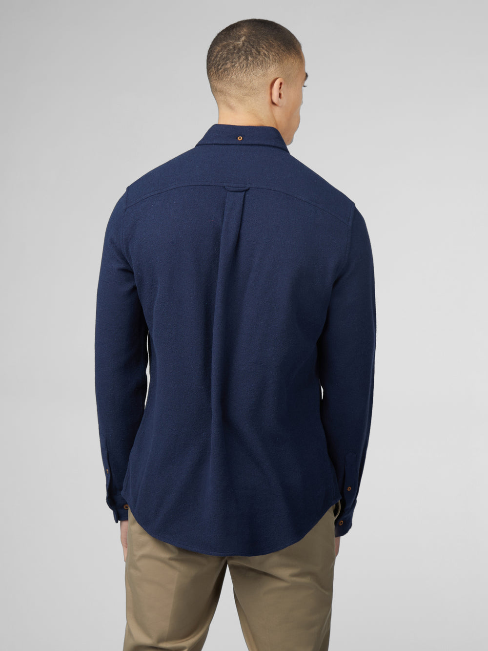 Ben Sherman Signature Boucle Shirts Navy | PURXF-1728