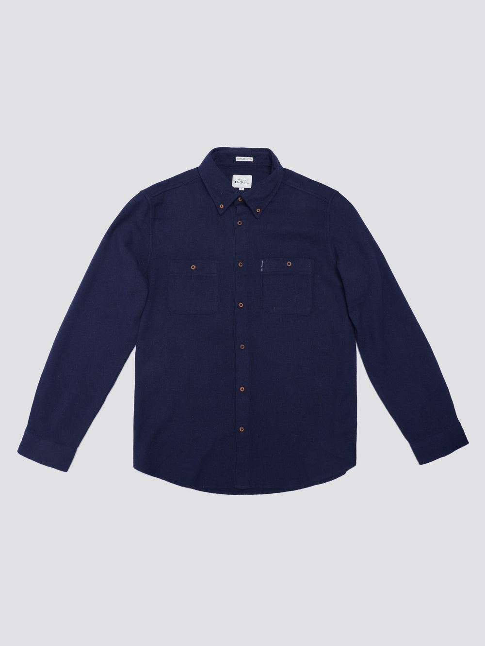 Ben Sherman Signature Boucle Shirts Navy | PURXF-1728