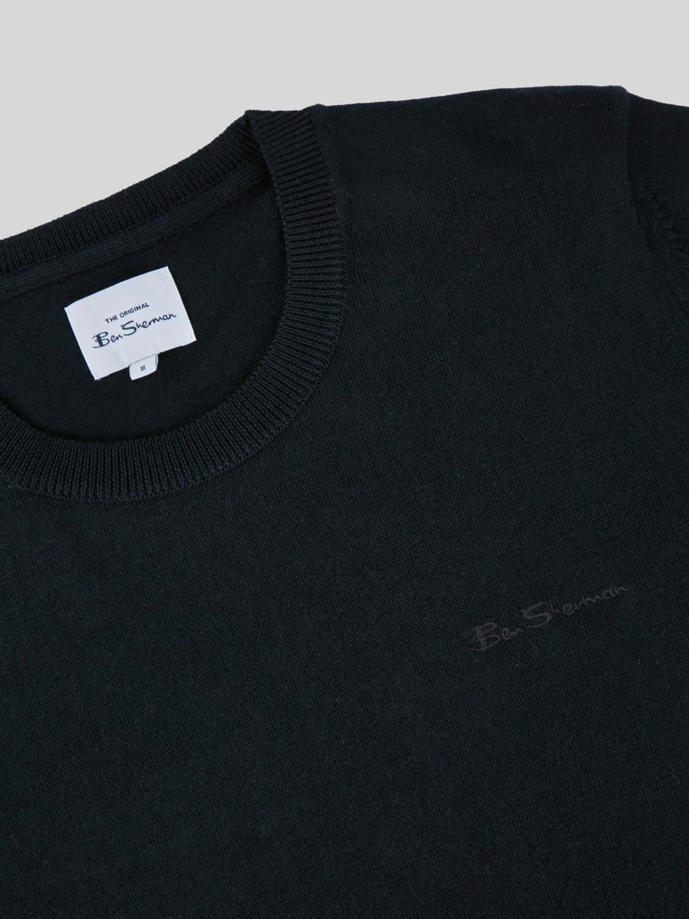 Ben Sherman Signature Crewneck Knitwear Black | BPRFV-1407