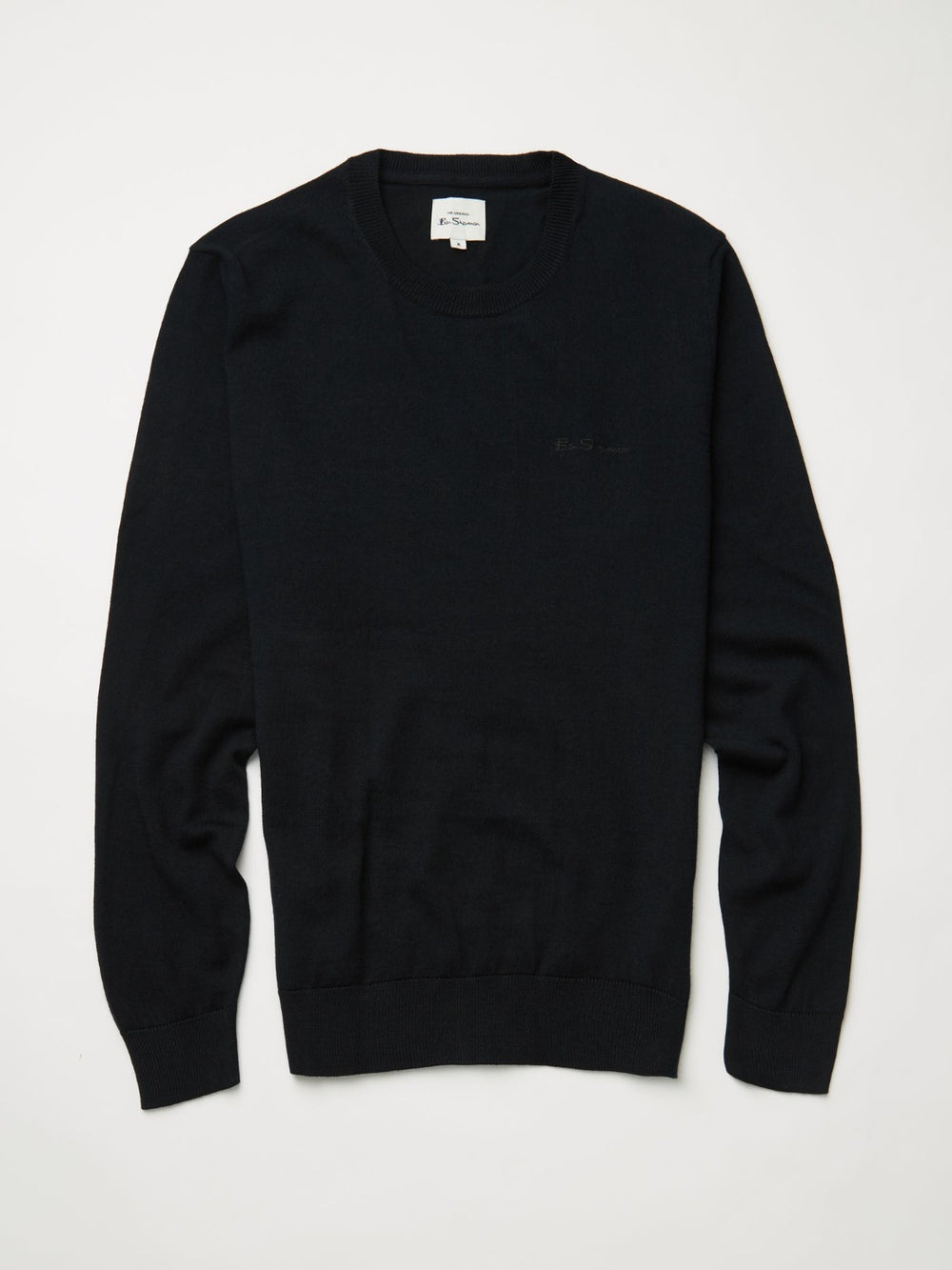 Ben Sherman Signature Crewneck Knitwear Black | BPRFV-1407