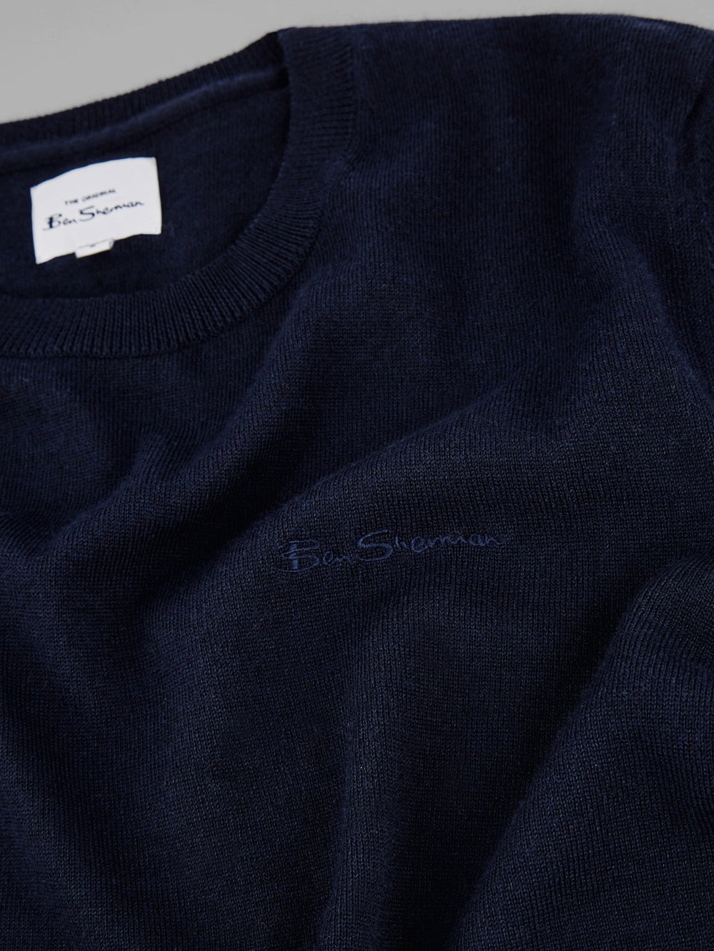 Ben Sherman Signature Crewneck Knitwear Navy | LOITD-7584