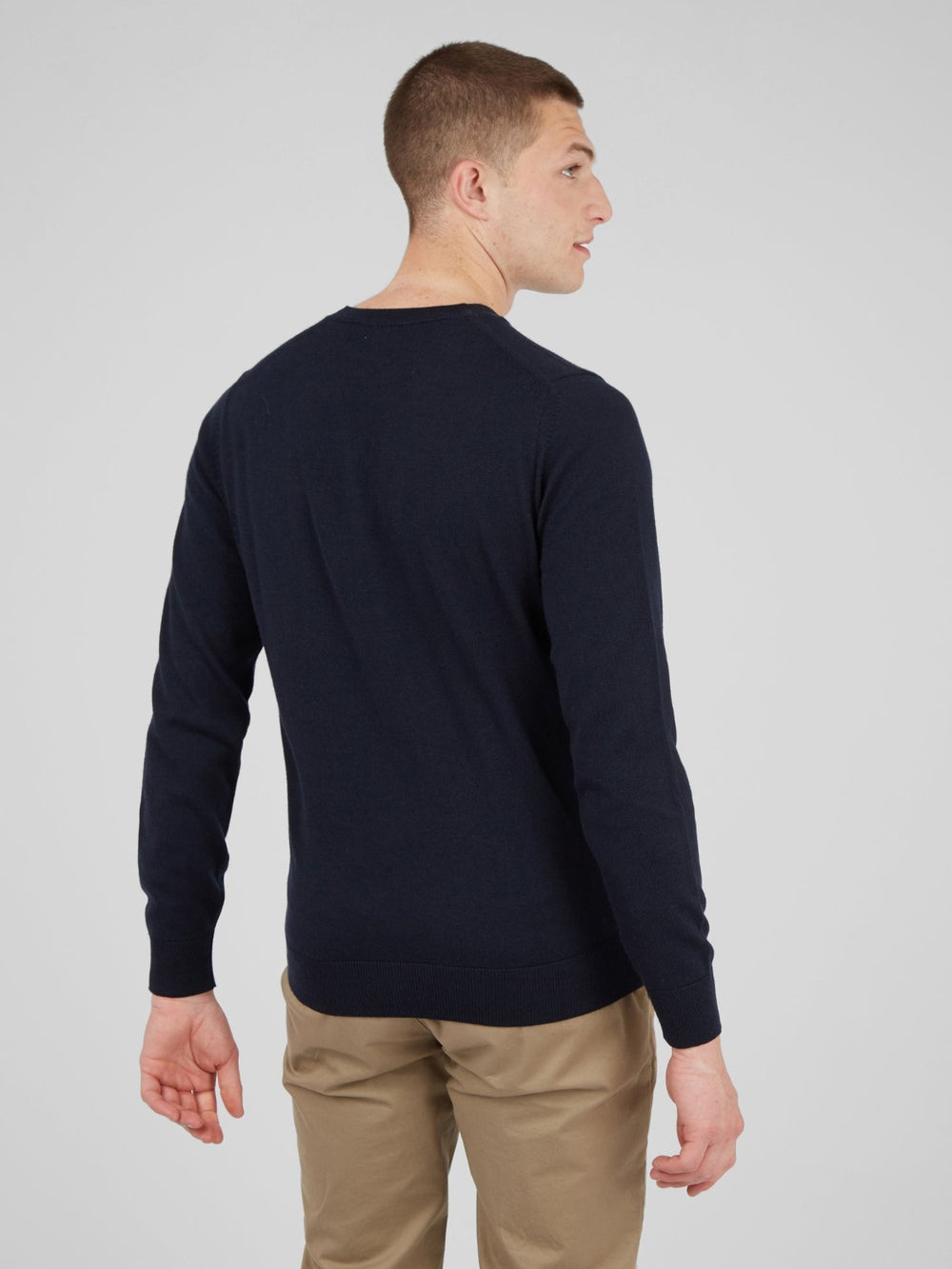 Ben Sherman Signature Crewneck Knitwear Navy | LOITD-7584