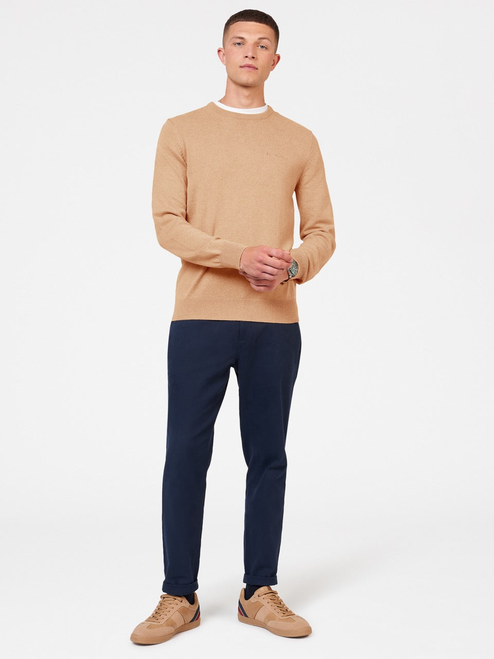 Ben Sherman Signature Crewneck Knitwear Grey | CTQML-2974