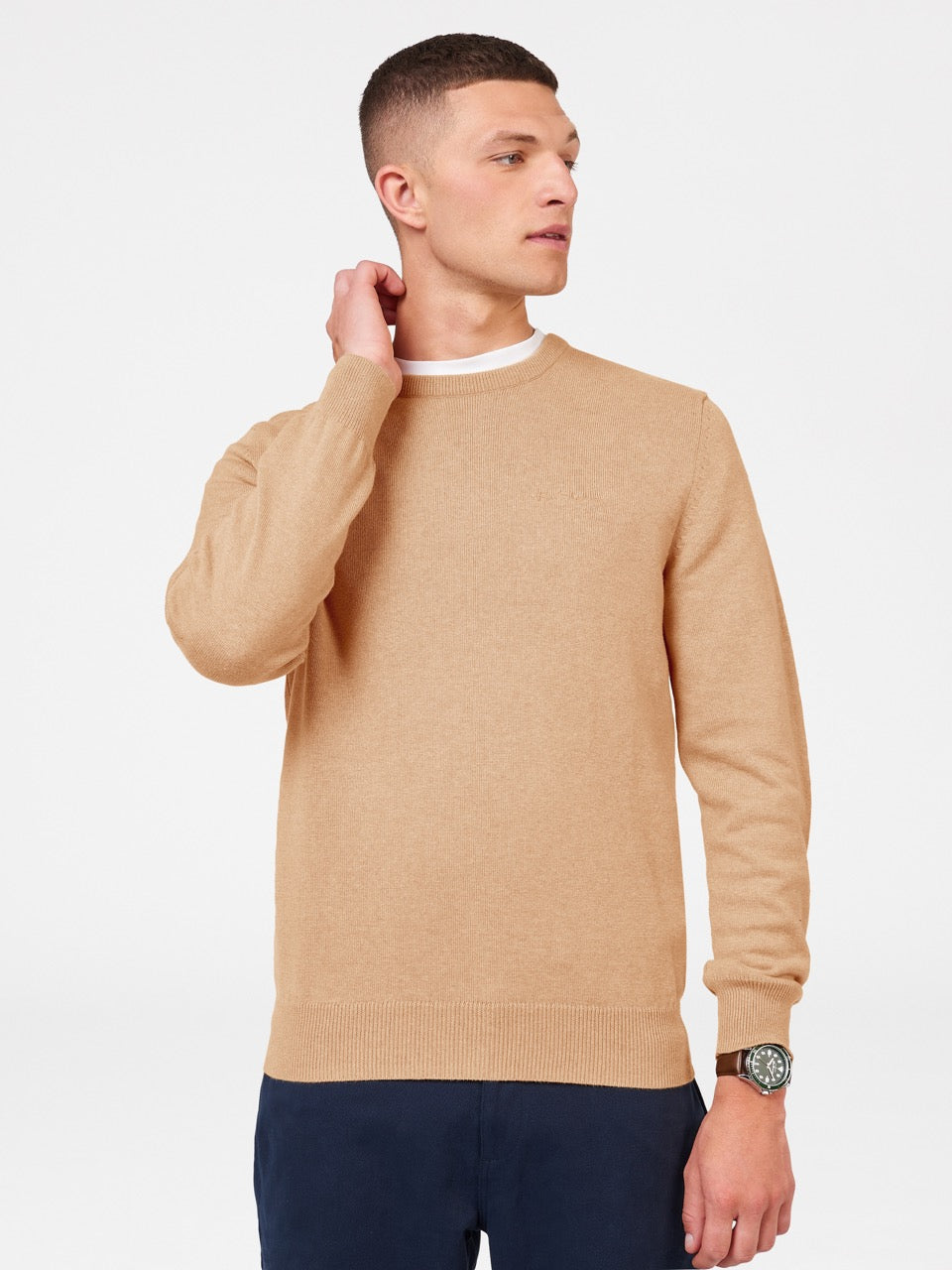 Ben Sherman Signature Crewneck Knitwear Grey | CTQML-2974