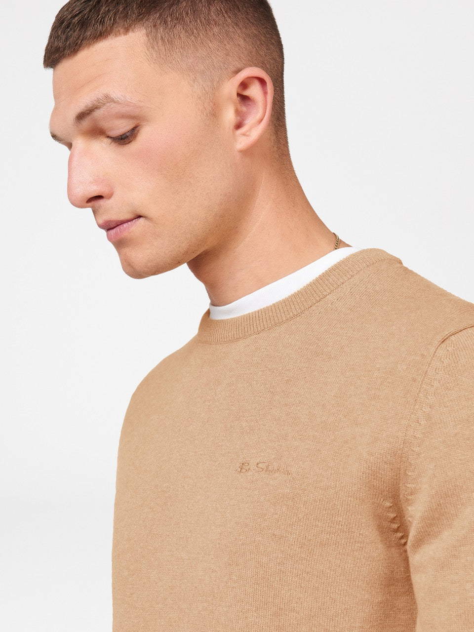 Ben Sherman Signature Crewneck Knitwear Grey | CTQML-2974