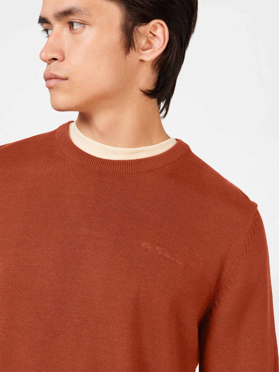 Ben Sherman Signature Crewneck Knitwear Orange | CABDE-5381