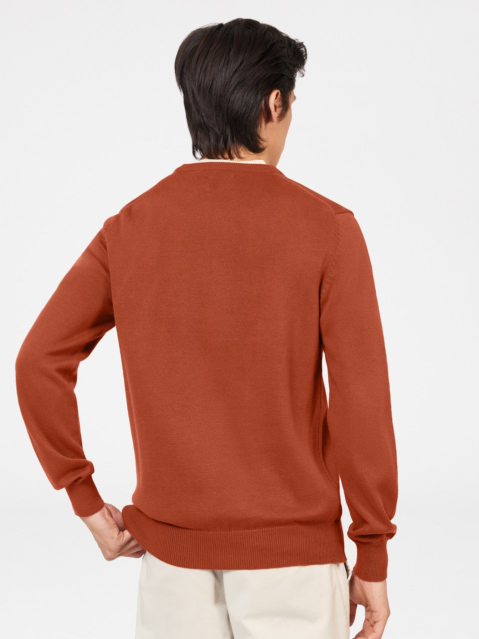 Ben Sherman Signature Crewneck Knitwear Orange | CABDE-5381