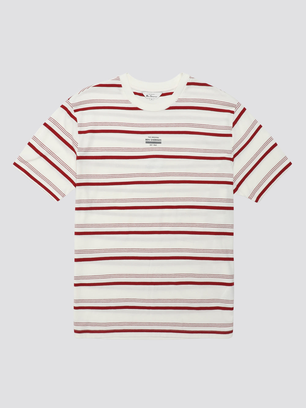 Ben Sherman Signature Fine Stripe T-Shirt White | MTAIQ-0462