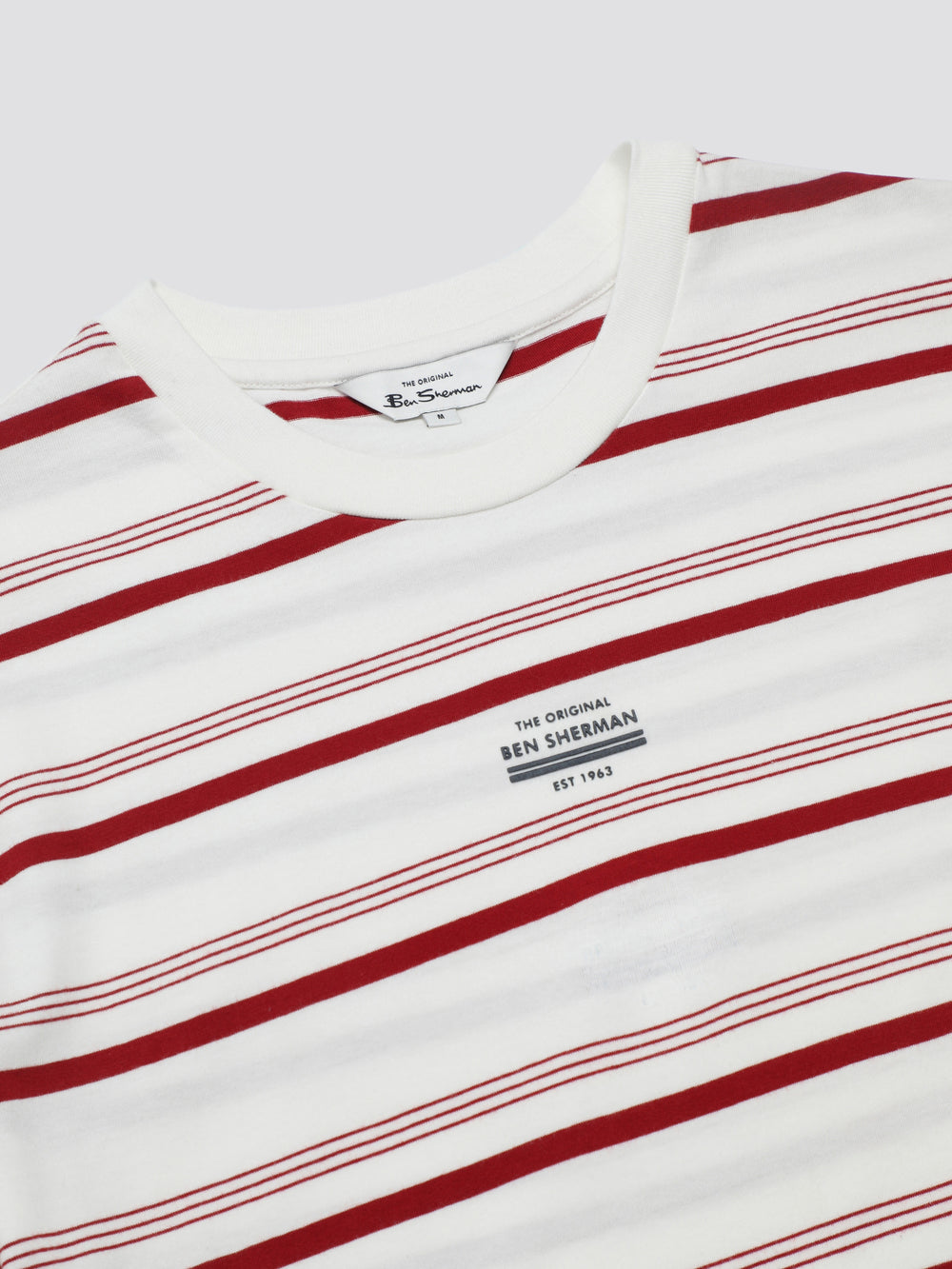 Ben Sherman Signature Fine Stripe T-Shirt White | MTAIQ-0462