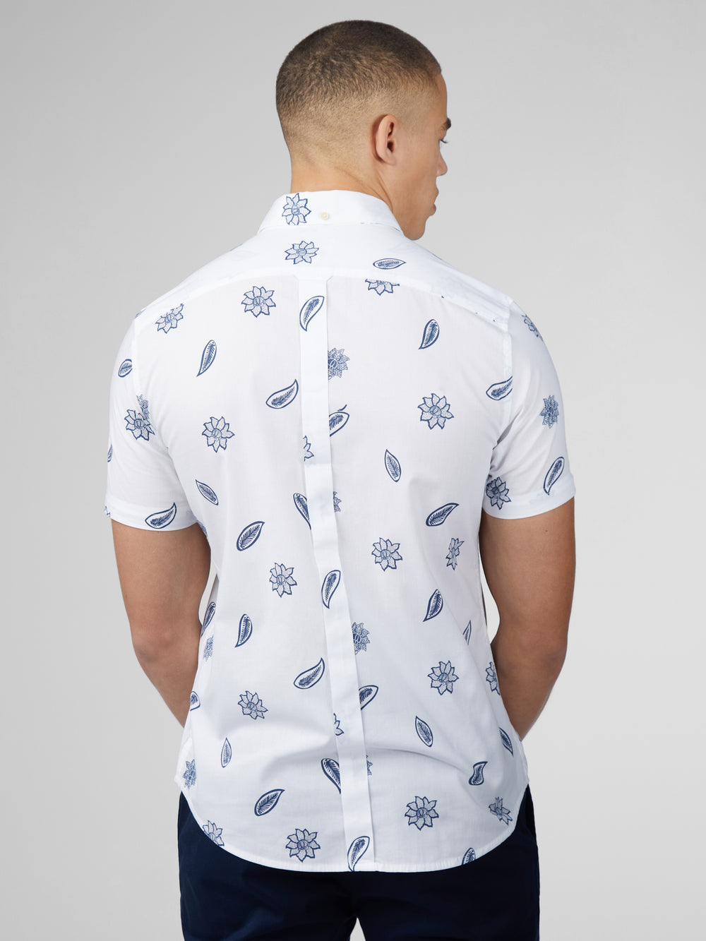 Ben Sherman Signature Floral Shirts White | FYVSW-1209