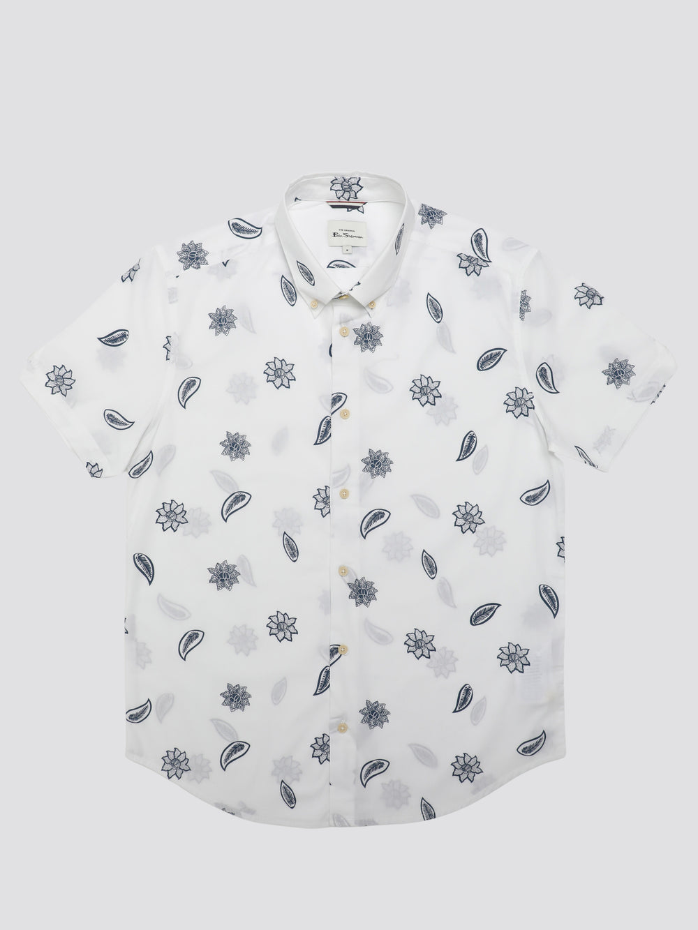 Ben Sherman Signature Floral Shirts White | FYVSW-1209