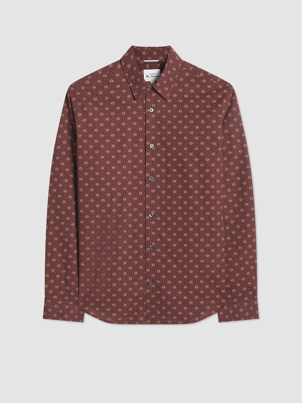 Ben Sherman Signature Geo Shirts Brown | RPOLF-6347