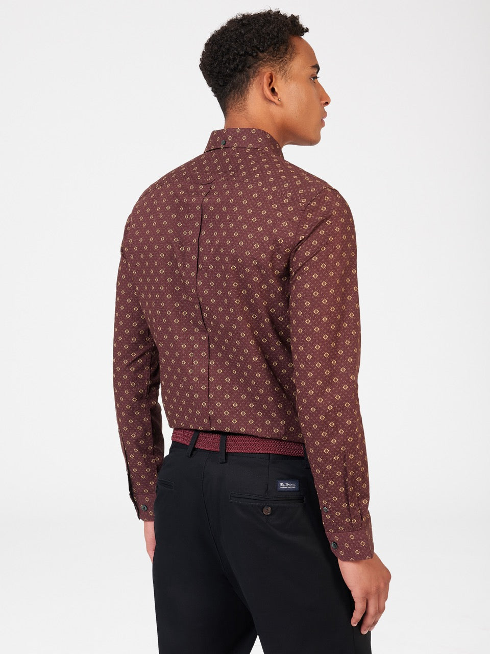 Ben Sherman Signature Geo Shirts Brown | RPOLF-6347