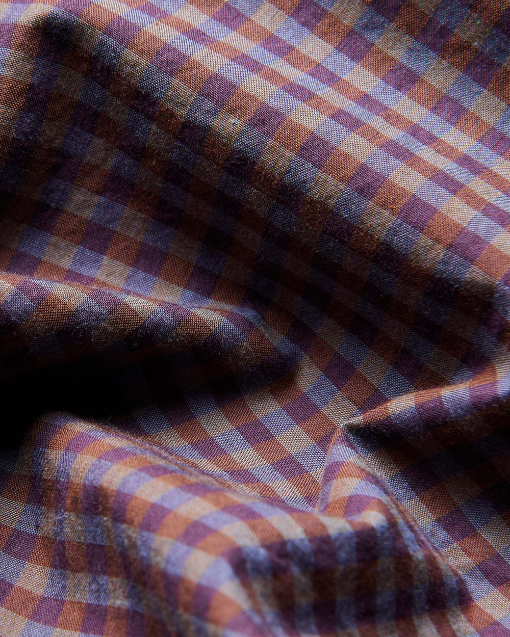 Ben Sherman Signature Gingham Long-Sleeve Shirts Purple | IGRQV-6547