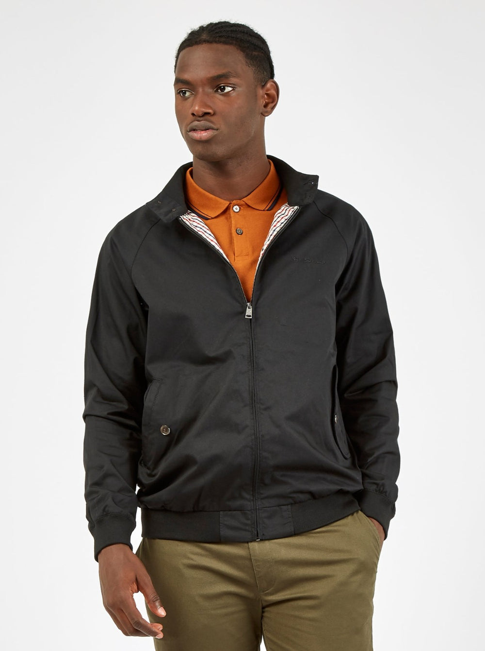 Ben Sherman Signature Harrington Jackets Black | IMTXB-6415