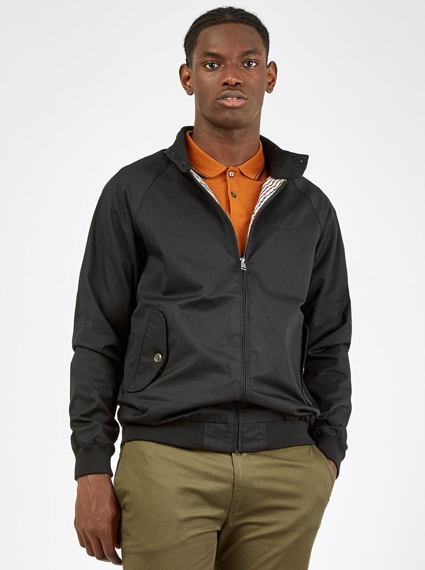 Ben Sherman Signature Harrington Jackets Black | IMTXB-6415