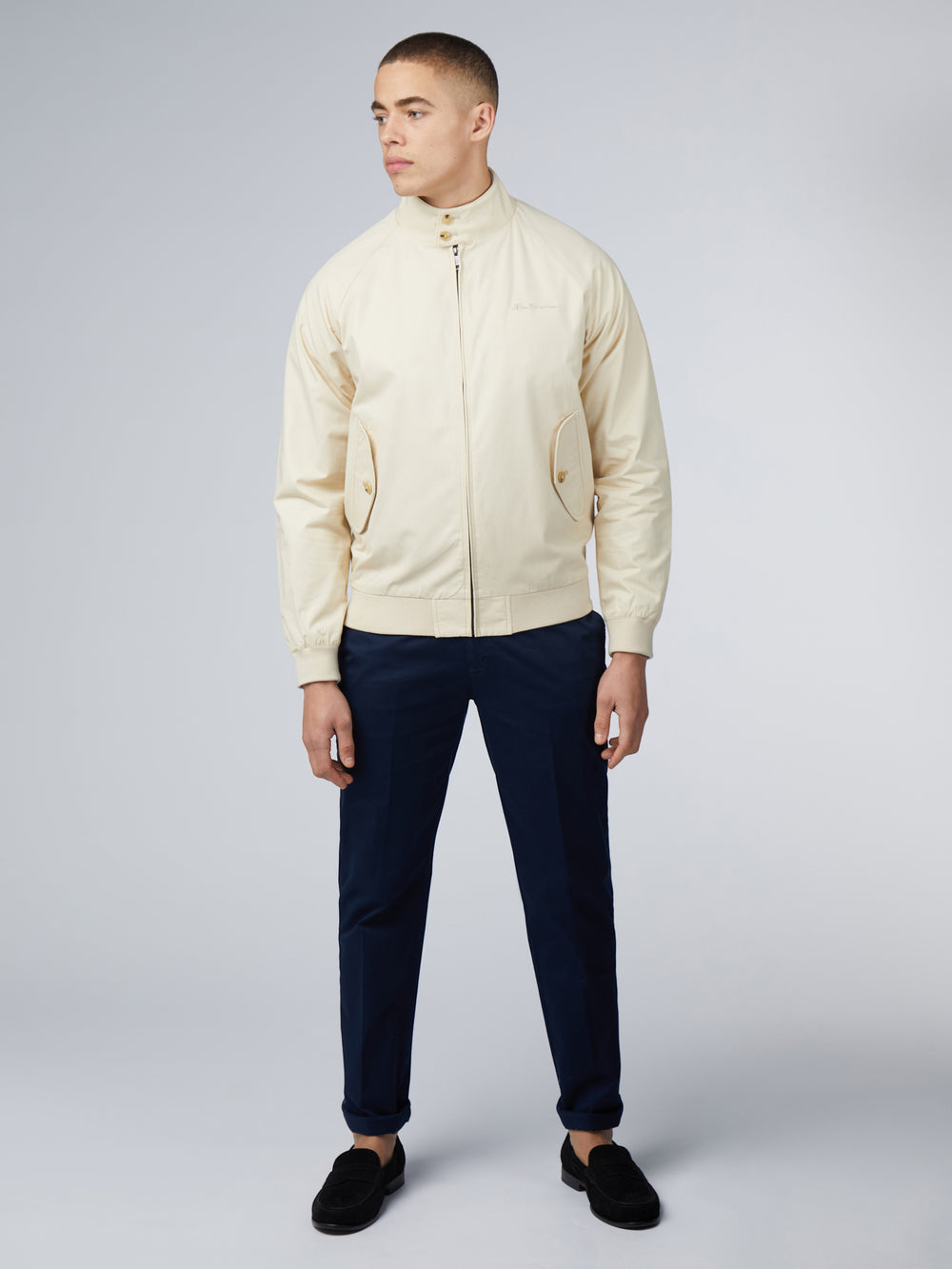 Ben Sherman Signature Harrington Jackets Cream | FYTAS-4023