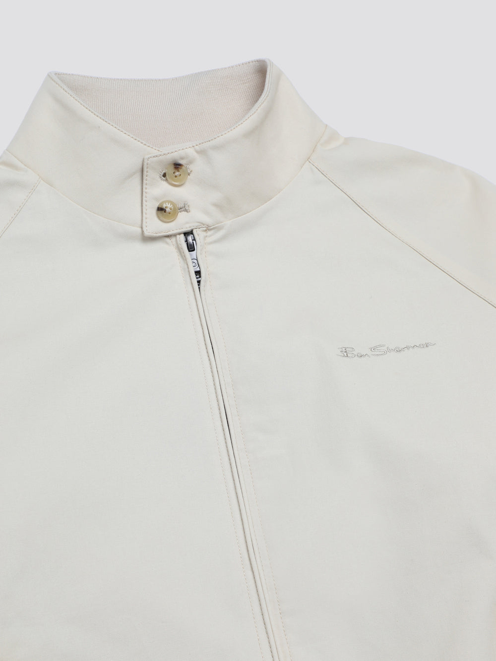 Ben Sherman Signature Harrington Jackets Cream | FYTAS-4023