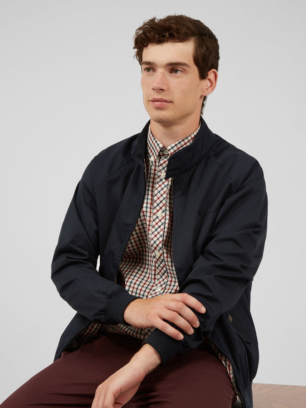 Ben Sherman Signature Harrington Jackets Navy | RAJWU-1805