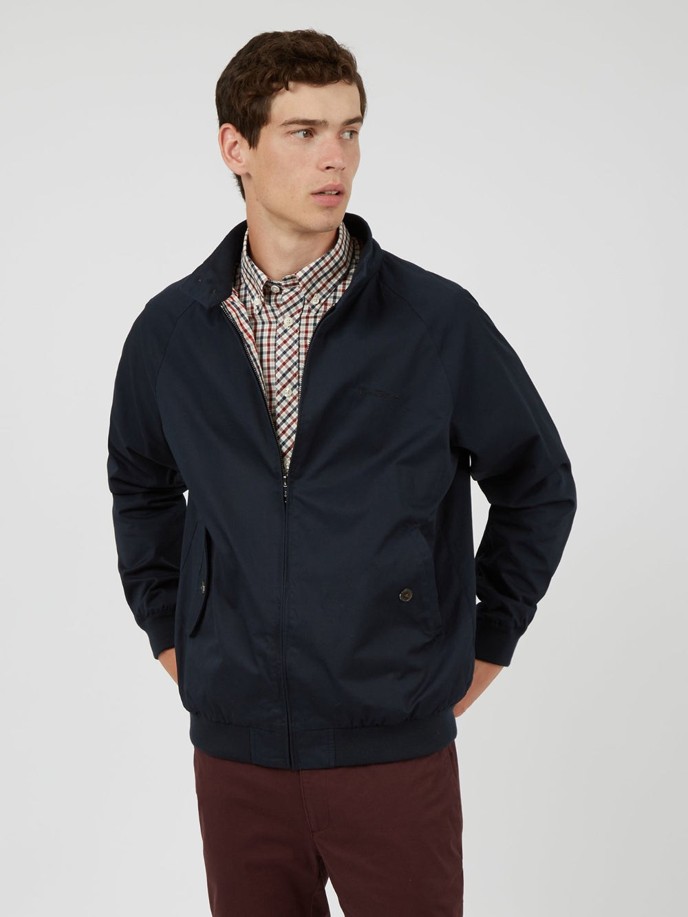 Ben Sherman Signature Harrington Jackets Navy | RAJWU-1805