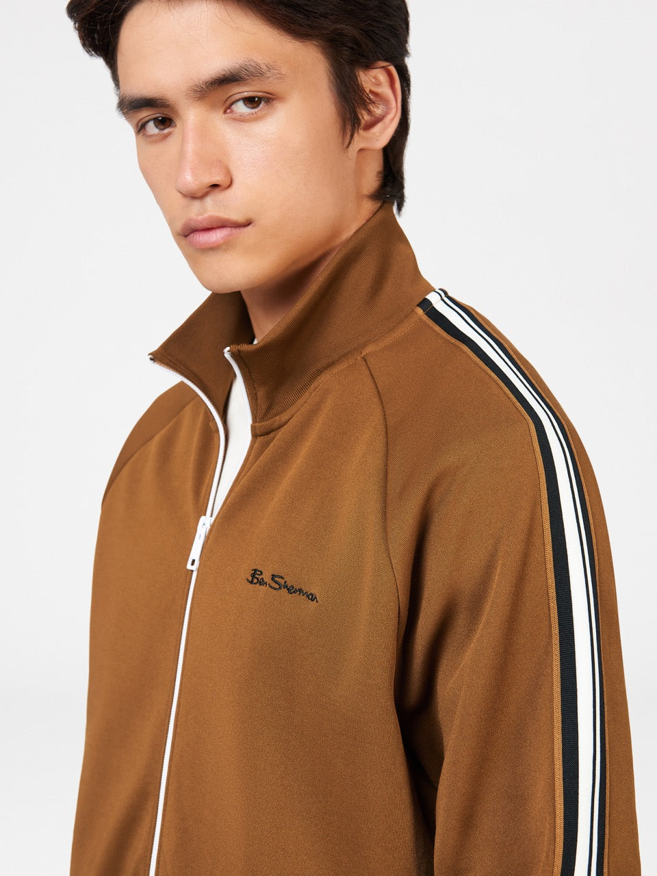 Ben Sherman Signature House Taped Track Jackets Brown | OFJEK-6358