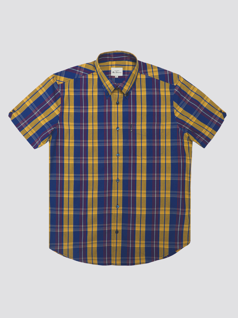 Ben Sherman Signature Irregular Check Shirts Blue | VLHRT-7083