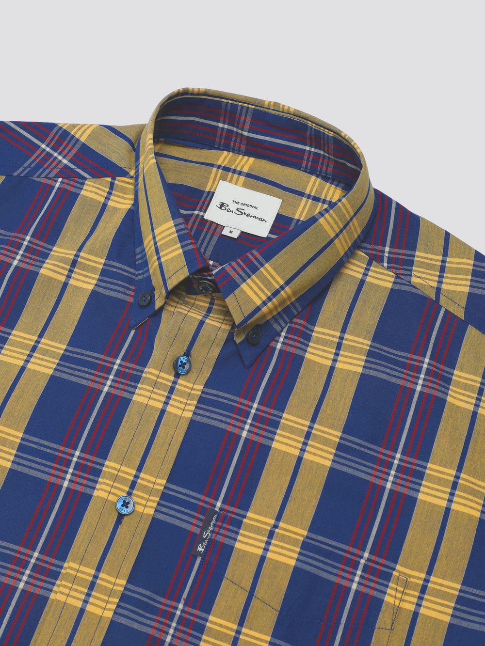 Ben Sherman Signature Irregular Check Shirts Blue | VLHRT-7083