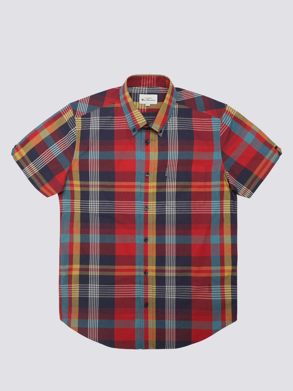 Ben Sherman Signature Large Madras Check Shirts Red | HEUVM-9186