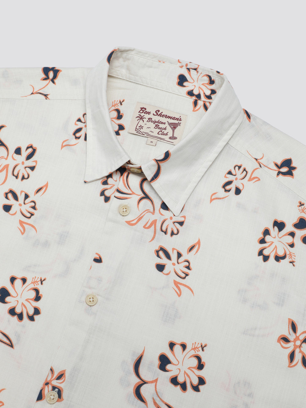 Ben Sherman Signature Linear Floral Shirts White | QFWLH-1498