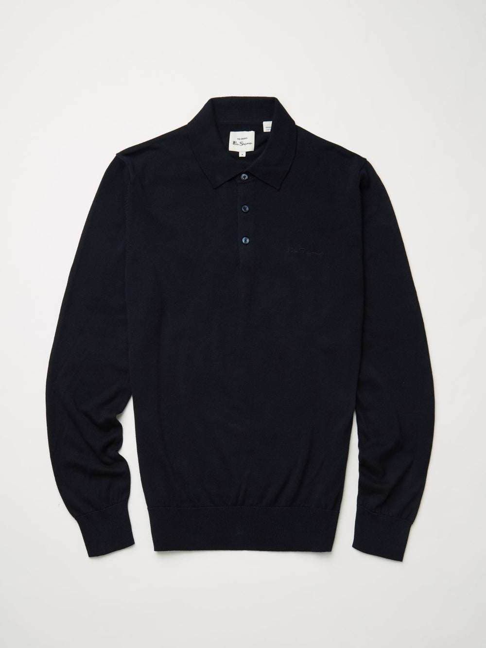 Ben Sherman Signature Long-Sleeve Polo Neck Sweaters Navy | SACPD-9723