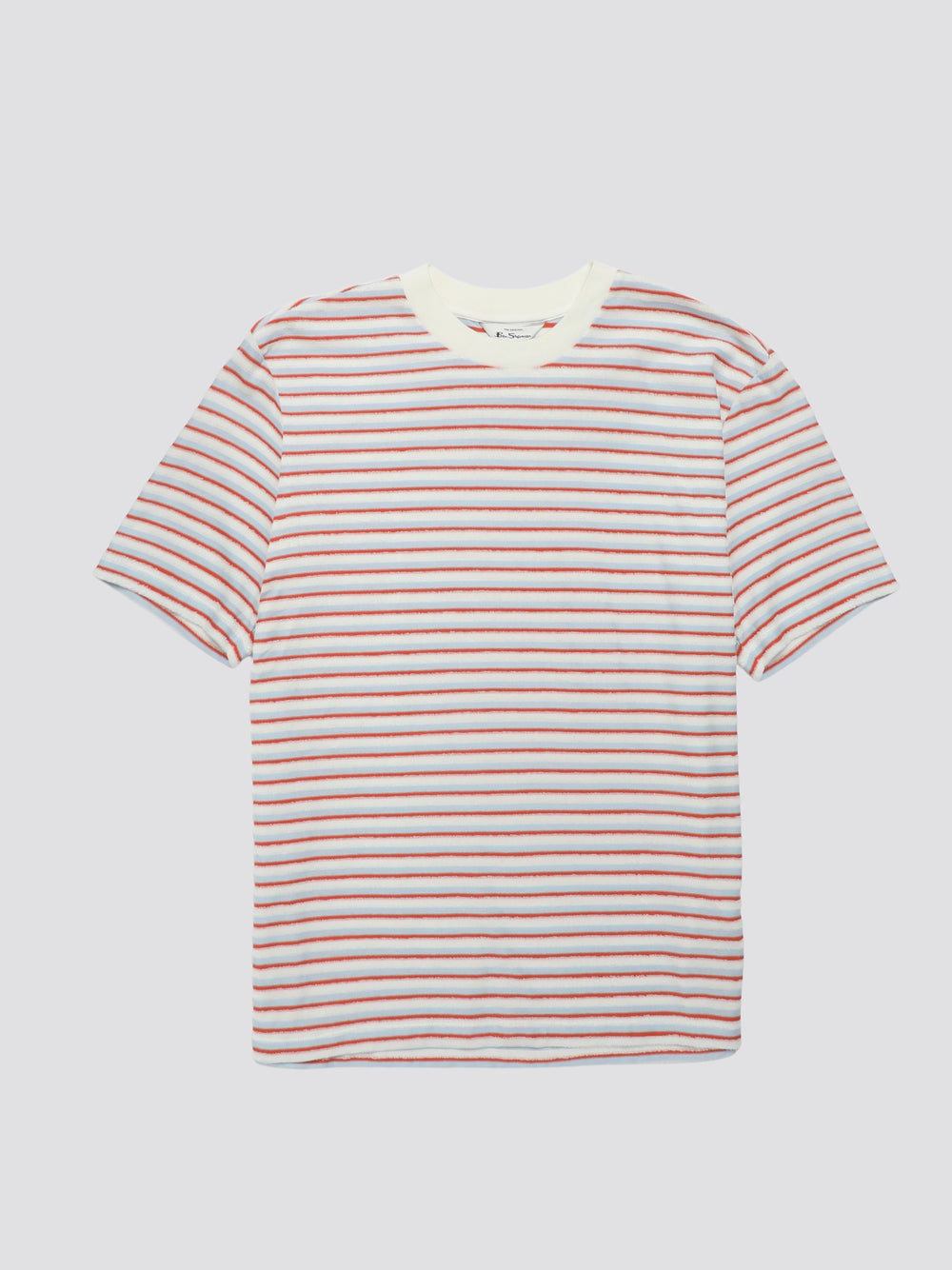 Ben Sherman Signature Loopback Stripe T-Shirt Blue | YBAWE-3042